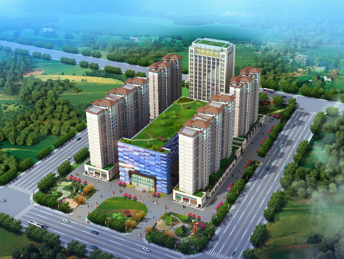 酒店會所俯視效果圖 酒店會所俯視效果圖