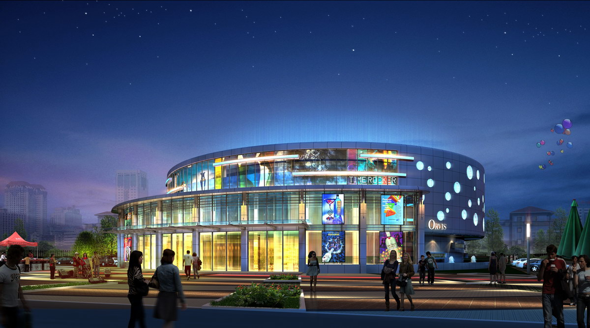 商業(yè)會所夜景效果圖 商業(yè)會所夜景效果圖