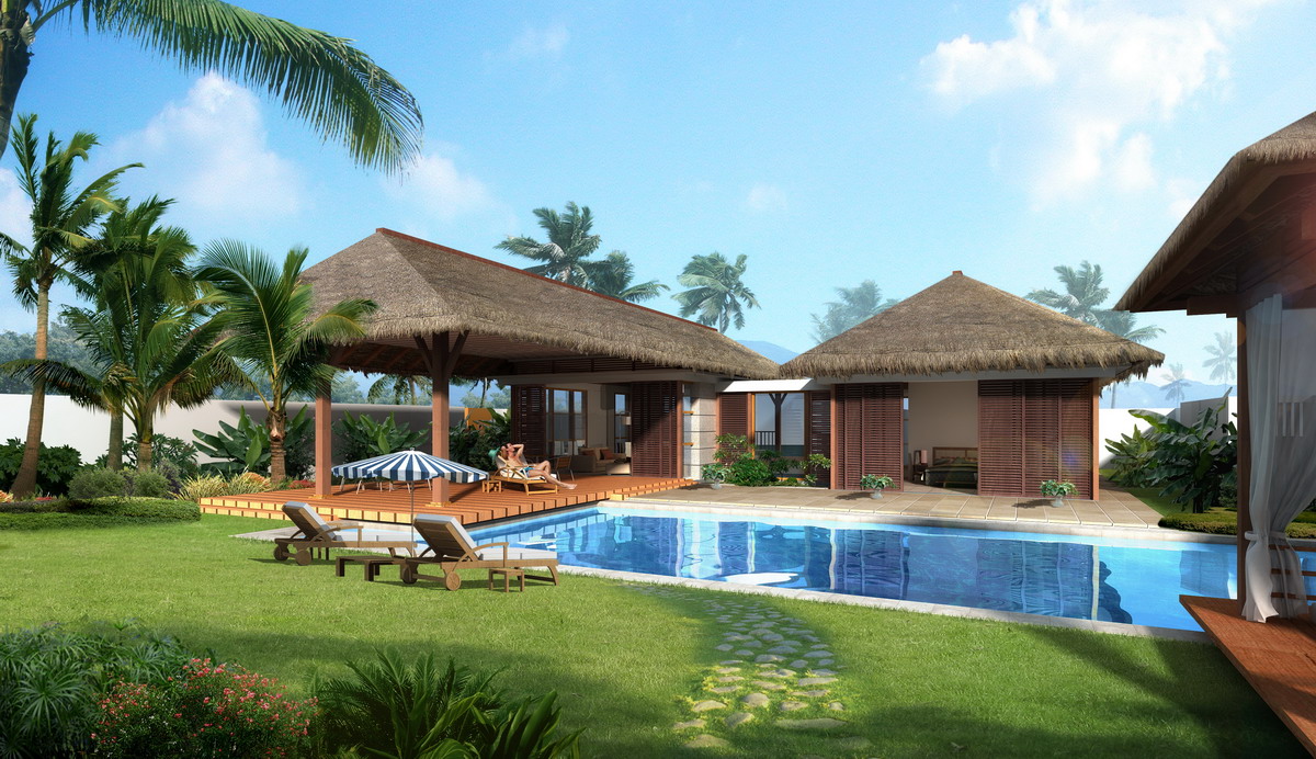 海南休閑會所泳池效果圖 海南休閑會所泳池效果圖