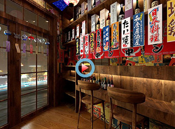 無(wú)兩居酒屋料理店設(shè)計(jì)裝修全景案例