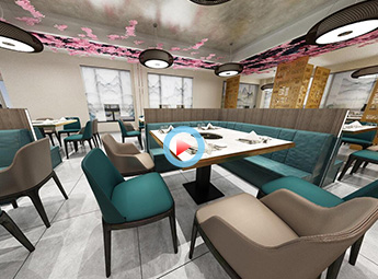 杭州臨安560平米火鍋店設(shè)計(jì)裝修全景案例效果圖