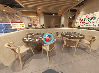 杭州拱墅區(qū)800平米火鍋店設(shè)計(jì)裝修全景案例效果圖